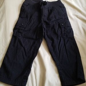 Baby boy black cargo pants